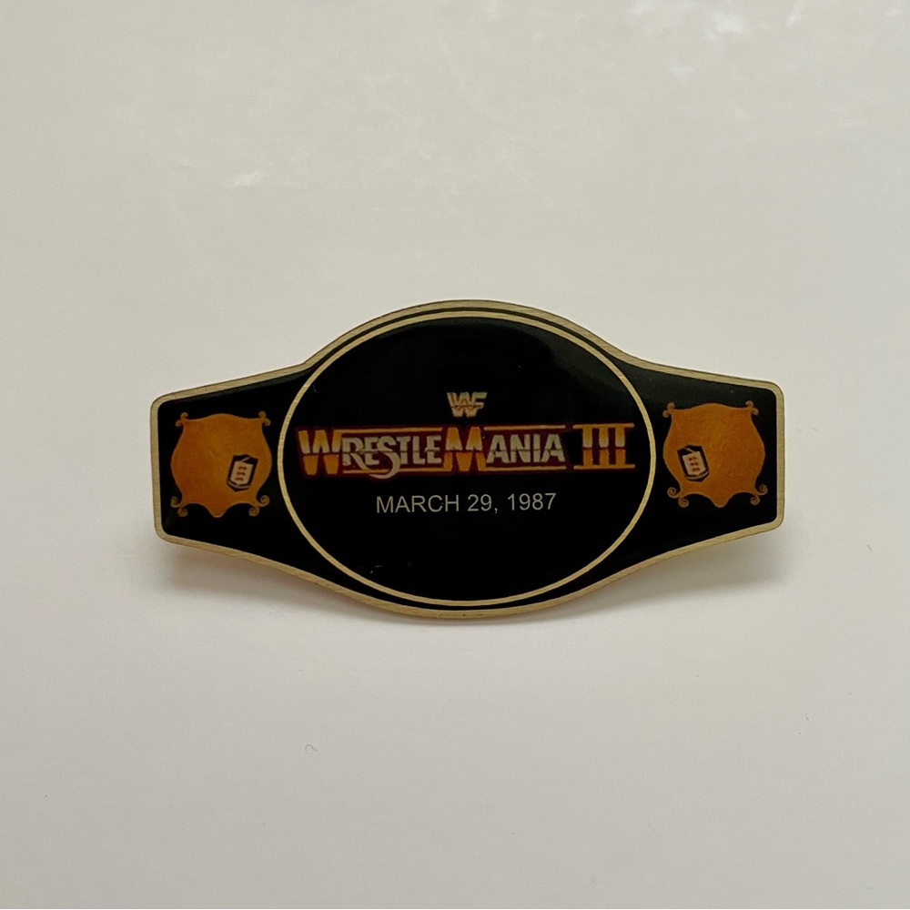 WrestleMania III March 1987 Pin